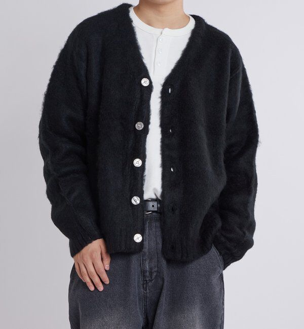  「KOOKYNモヘアライクカーディガン(無地/カモ柄)」|カーディガン|