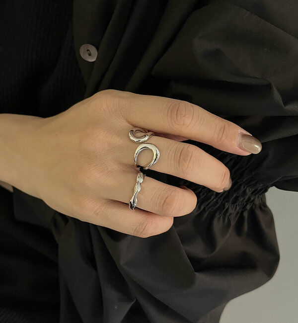  「〈GOLDY/ゴールディ〉2SETリボンリング」|リング|