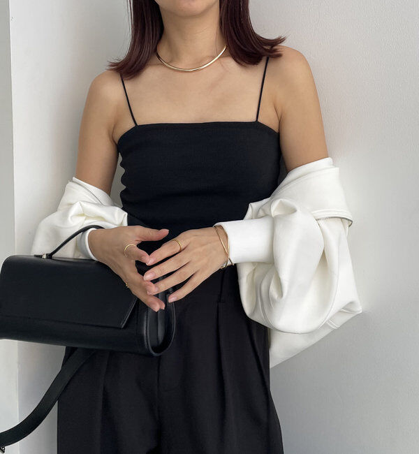  「【S・Mサイズ展開あり】1ストラップカップ付キャミ」|キャミソール|