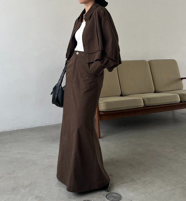  「【セットアップ対応】コットンフレアスカート」|スカート|