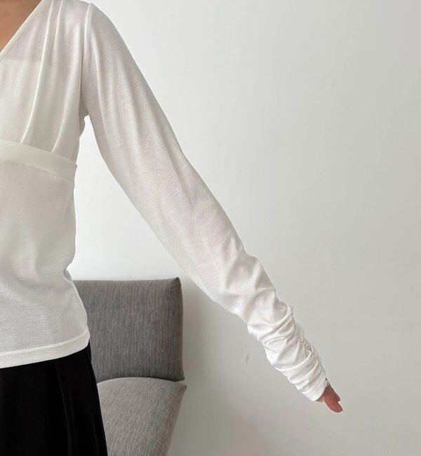  「【WEB限定】深VネックロンT」|Tシャツ・カットソー|