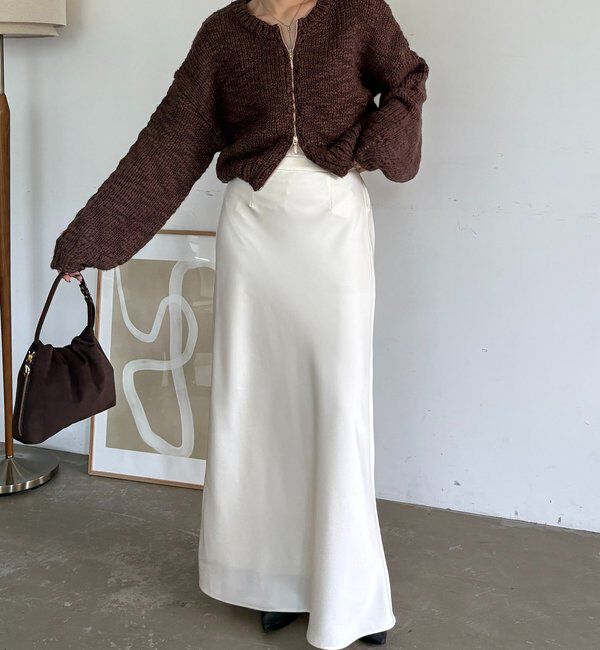  「【LE'MAGE&times;gemeilコラボ】スラブジップカーディガン」|カーディガン|