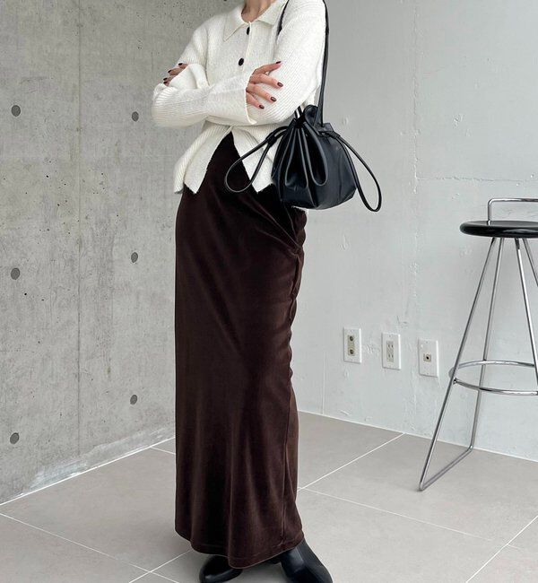  「ビアードカラーニット」|カーディガン|