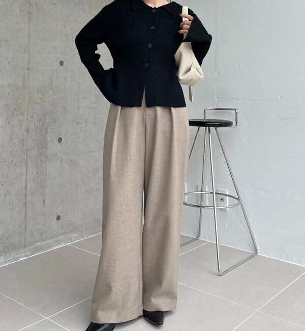  「ビアードカラーニット」|カーディガン|