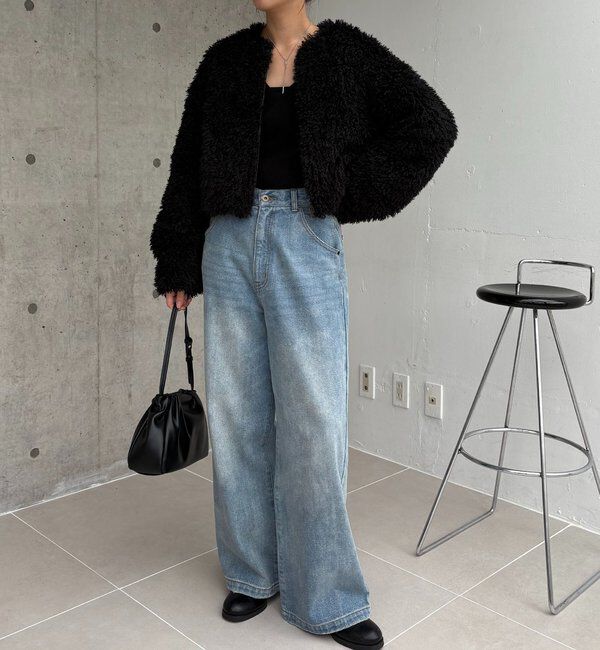  「【リバーシブル】〈C.L〉ボアリバショートジャケット」|ブルゾン・スタジャン|