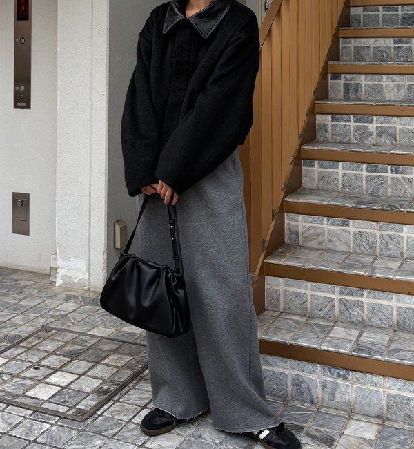  「【2WAYで着用可能】スタンドウールショートコート」|その他|