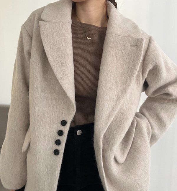  「【サイズ展開あり】シャギーウールコート」|その他|