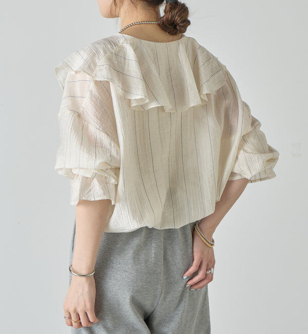  「フリルカラーブラウス」|シャツ・ブラウス|