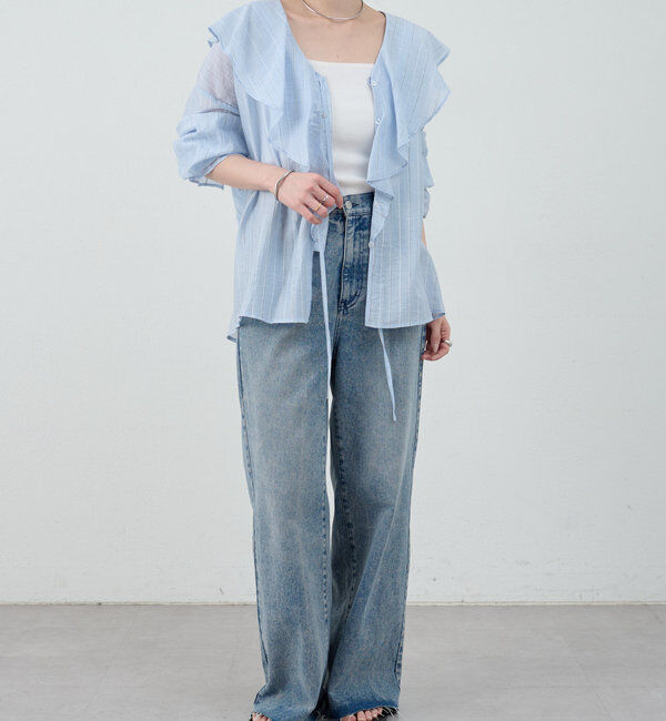  「フリルカラーブラウス」|シャツ・ブラウス|