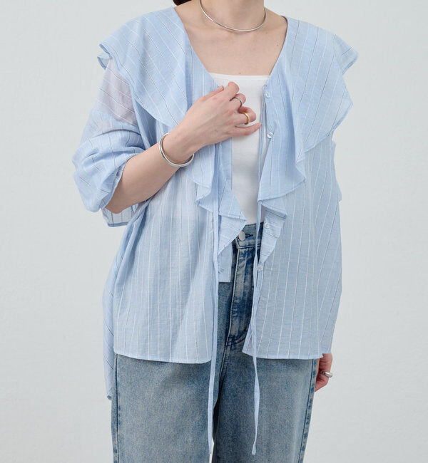  「フリルカラーブラウス」|シャツ・ブラウス|