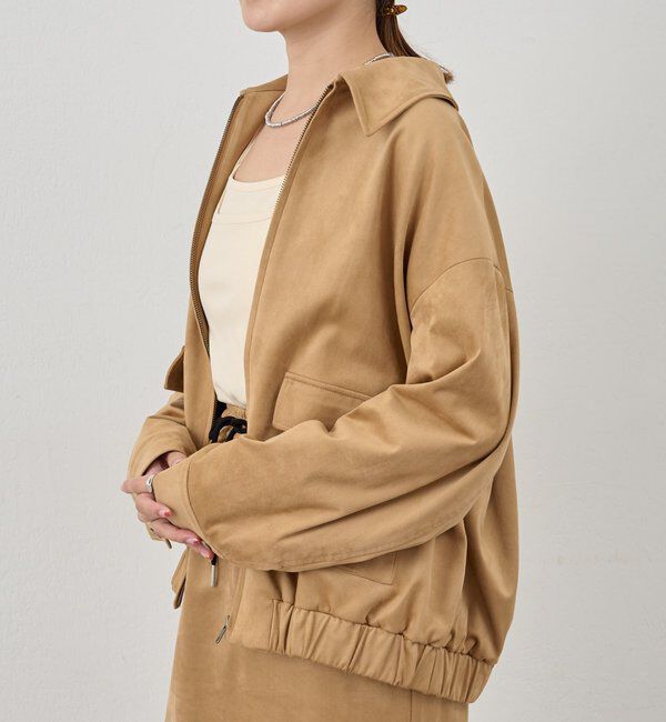  「フェイクスウェードブルゾン」|ブルゾン・スタジャン|