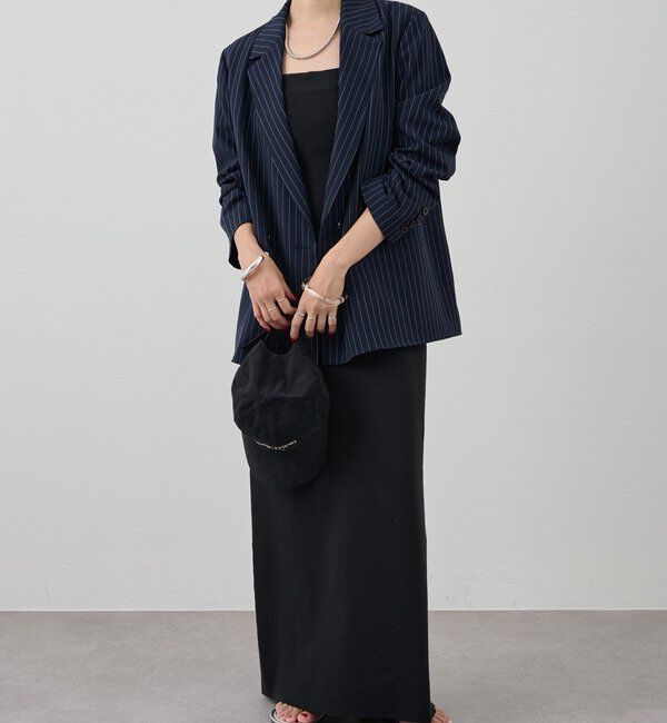  「ストライプビッグジャケット」|テーラードジャケット|