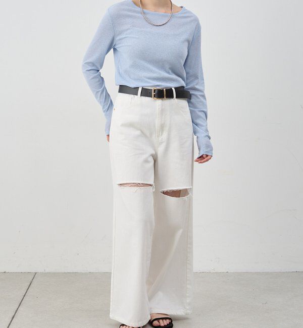  「シアーロングスリーブTee」|Tシャツ・カットソー|