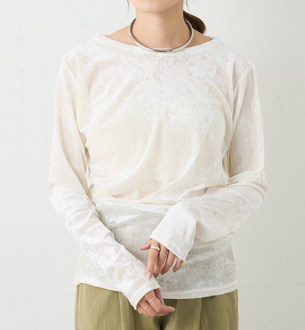  「シアーベロアトップス」|Tシャツ・カットソー|