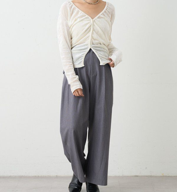  「シアーベロアカーディガン」|Tシャツ・カットソー|