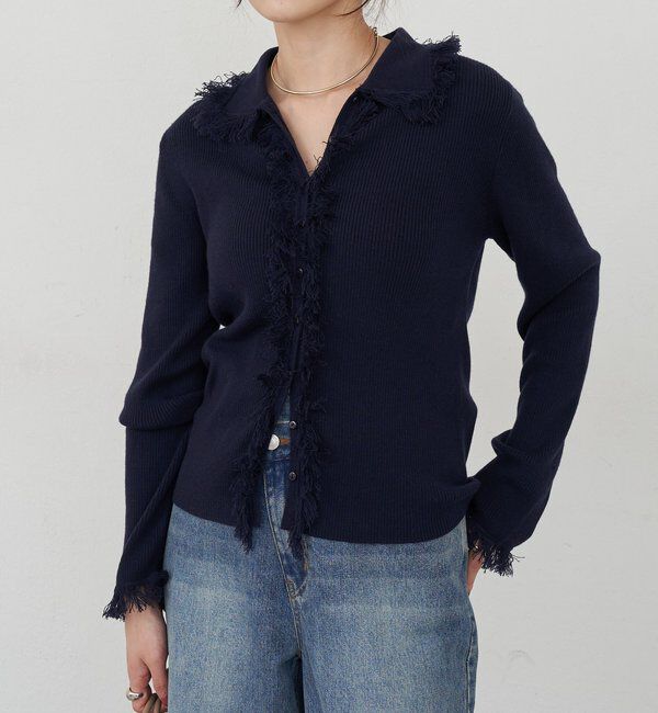  「フリンジカーディガン」|カーディガン|