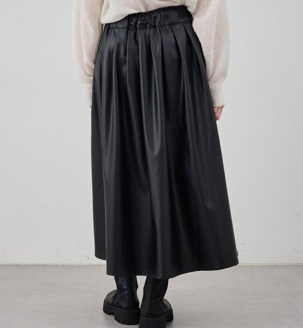  「レザーギャザースカート」|スカート|