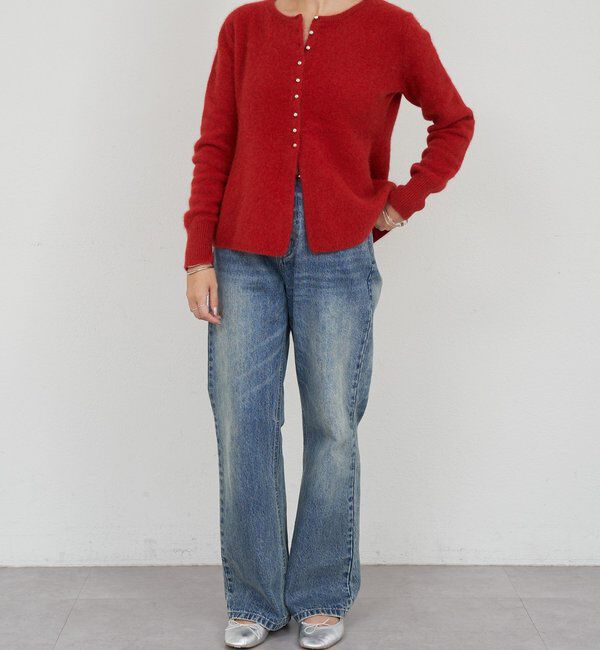  「ラクーンペプラムカーディガン」|カーディガン|