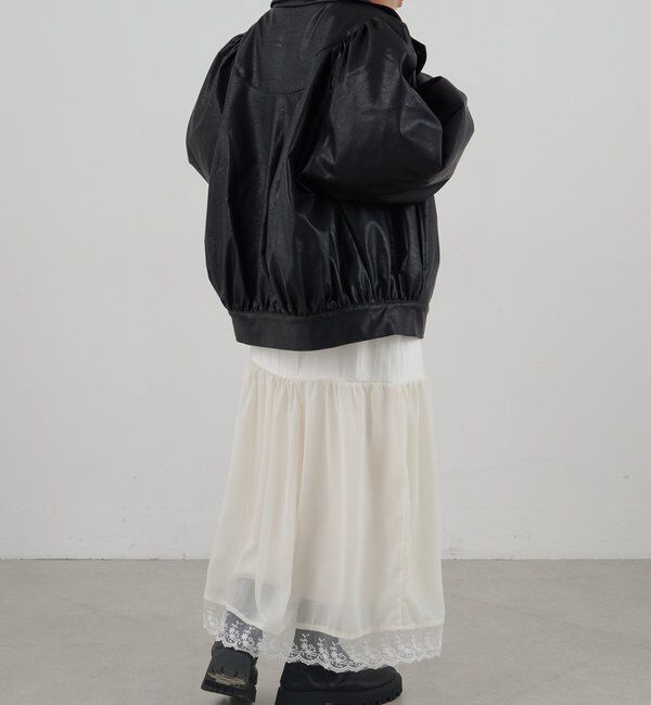  「フェイクレザーブルゾン」|ブルゾン・スタジャン|