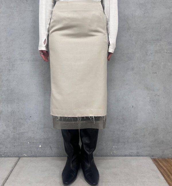  「4WAYダブルレイヤードスカート」|スカート|
