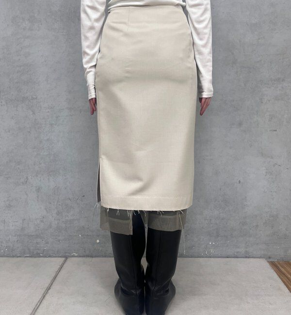  「4WAYダブルレイヤードスカート」|スカート|