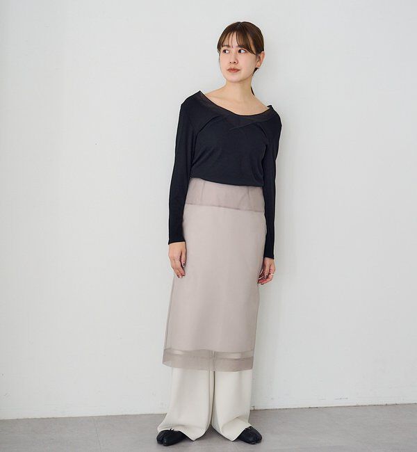  「4WAYダブルレイヤードスカート」|スカート|