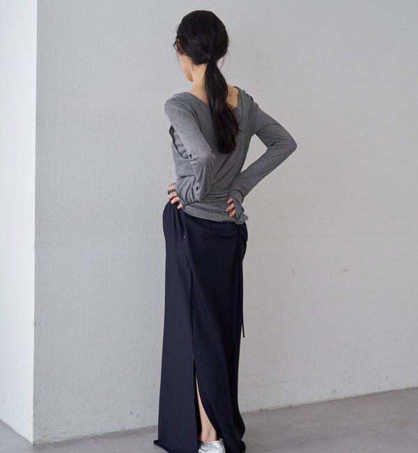  「【26SS予約】サイドギャザースカート」|スカート|