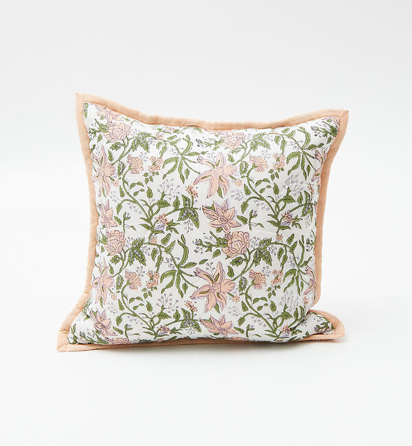 collex「ブロックプリント キルトクッションカバー 45&times;45」|その他|