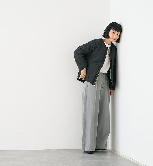 collex「キルト&times;ボアリバーシブル中綿ブルゾン」|ブルゾン・スタジャン|