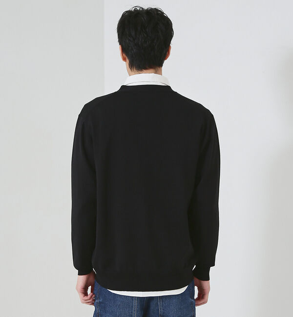 ABAHOUSE「【シルクブレンド】ベーシック Vネック カーディガン」|カーディガン|