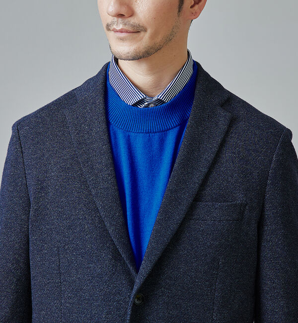 ABAHOUSE「【セットアップ対応/FLEX JACKET】ムリネ ジャージ ツイル ジャケット」|テーラードジャケット|