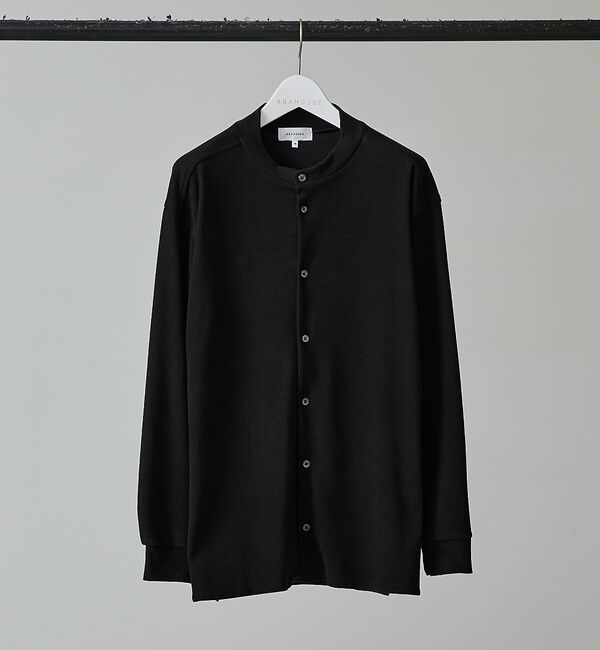 ABAHOUSE「【ストレッチポンチ】ハイネック シャツカーディガン」|カーディガン|ブラック