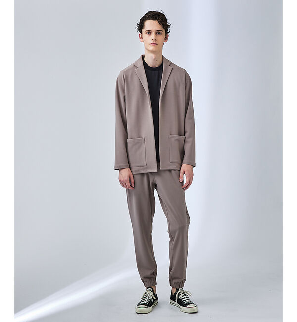 ABAHOUSE「【セットアップ対応】ハイストレッチ ジョーゼット カーディガン/ジャケット」|カーディガン|