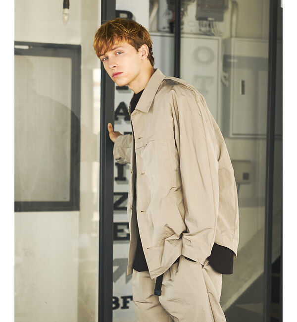 ABAHOUSE「【セットアップ対応】TUCK＆DARTS ワッシャーナイロン シャツブルゾン /」|シャツ・ブラウス|