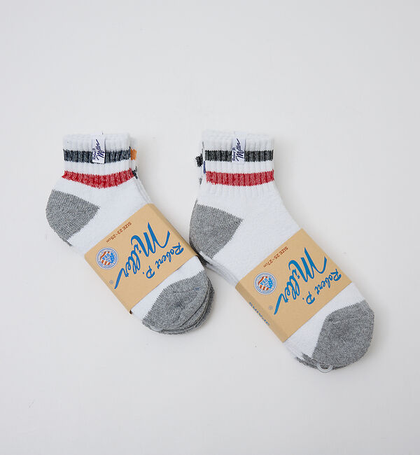 ABAHOUSE「【Robert P Miller | ロバート・ピー・ミラー】Miller 3P」|ソックス|ホワイト系その他2