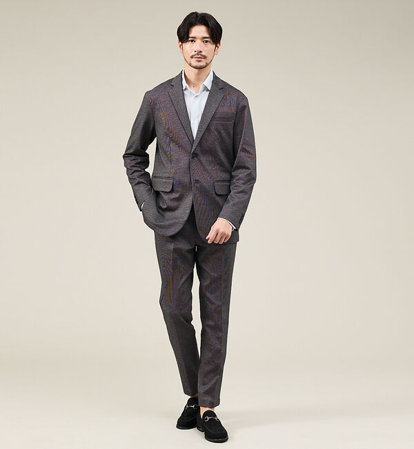 ABAHOUSE「【新型/セットアップ対応】ポンチ ジャケット / 4WAYストレッチ / ウォッ」|テーラードジャケット|