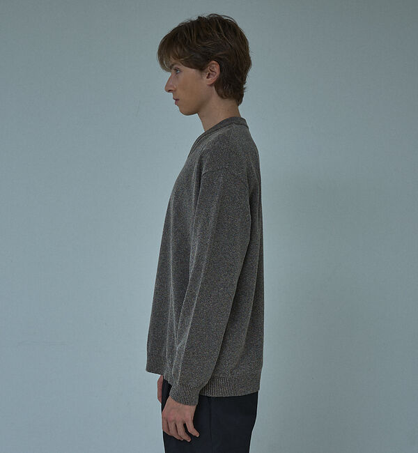 ABAHOUSE「WOOL MIX ブークレーＶネックニット」|ニット・セーター|