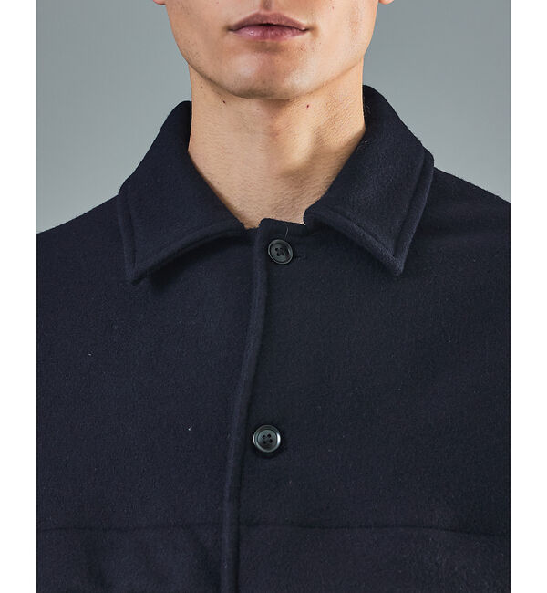 ABAHOUSE「【セットアップ対応】ウールミルド CPOシャツブルゾン/ ボックスシルエット」|ブルゾン・スタジャン|