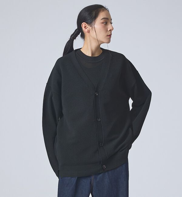 ABAHOUSE「【FORTUNA / フォルトゥナ】ECOTEC KnitMeshCD/エコテッ」|カーディガン|
