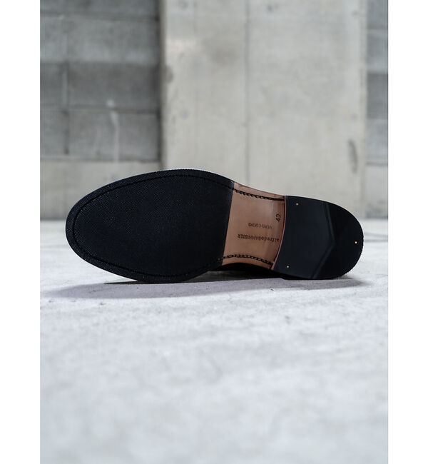 alfredoBANNISTER「グッドイヤー製法 レースアップ サイドゴア 6ホール プレーントゥ ダービー ブ」|ショートブーツ|