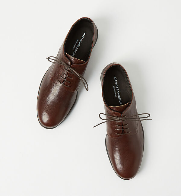 alfredoBANNISTER「【定番】ソフトレザー  プレーントゥシューズ」|その他|ダークブラウン