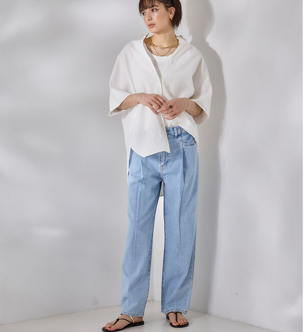 Rouge vif「麻混変形シャツ」|シャツ・ブラウス|