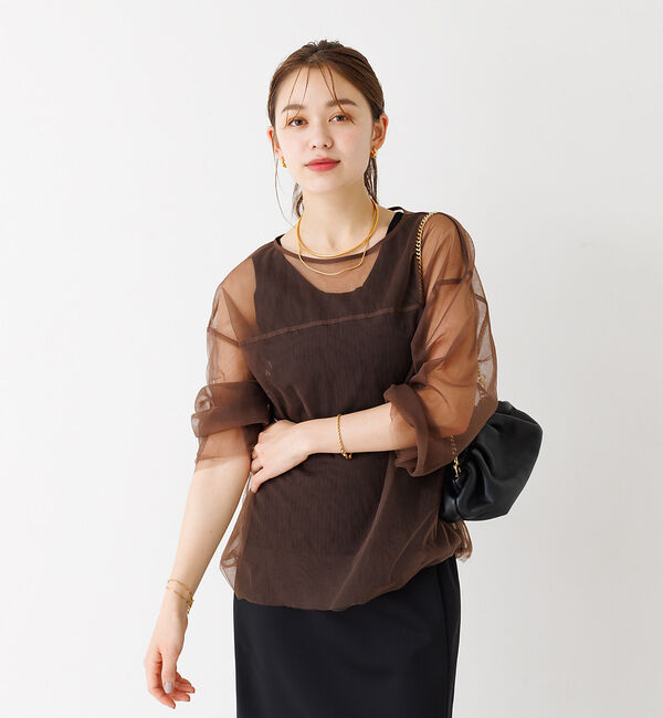 Rouge vif「チュール シアーブラウス」|シャツ・ブラウス|