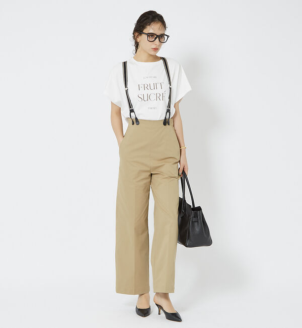 Rouge vif「【一部店舗限定】シルケット天竺フレンチスリーブTシャツ」|Tシャツ・カットソー|