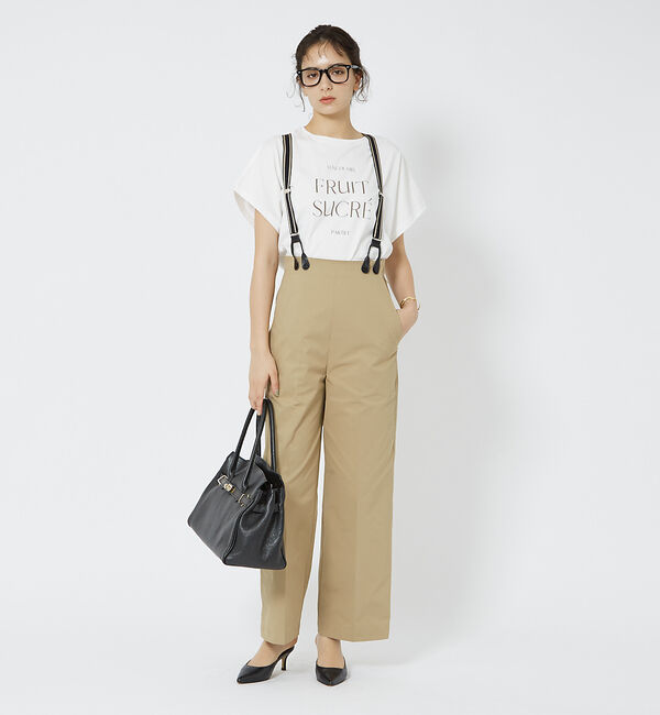 Rouge vif「【一部店舗限定】シルケット天竺フレンチスリーブTシャツ」|Tシャツ・カットソー|