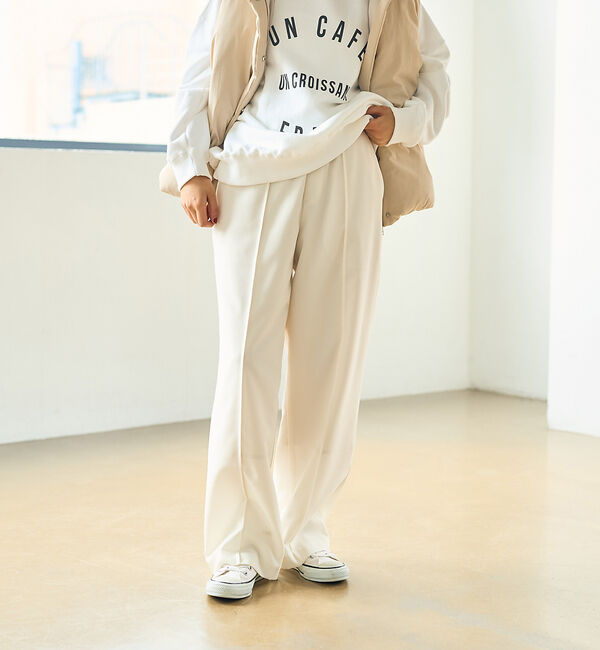 Rouge vif「ウールライクイージーストレートパンツ」|その他|