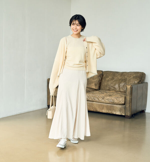 Rouge vif「【２点セット】ウール混フェザーラインアンサブルニット」|ニット・セーター|