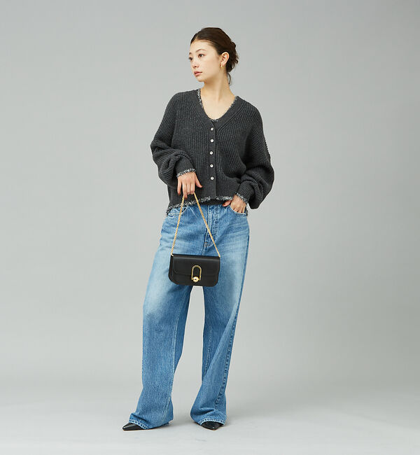 Rouge vif「【２点セット】ウール混フェザーラインアンサブルニット」|ニット・セーター|