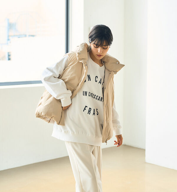 Rouge vif「2WAYフードダウンベスト」|ダウン|