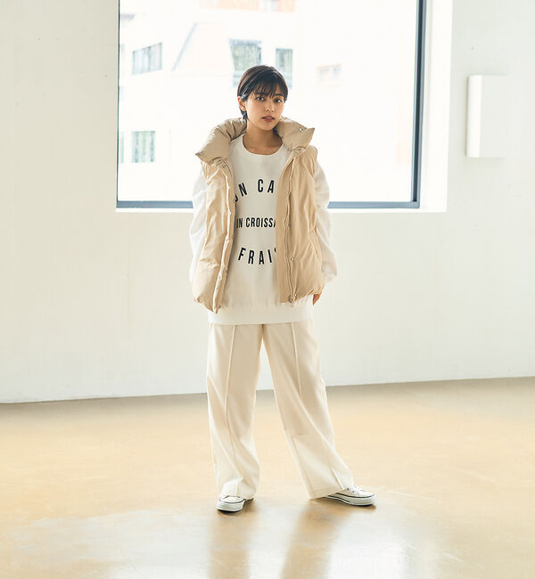 Rouge vif「2WAYフードダウンベスト」|ダウン|